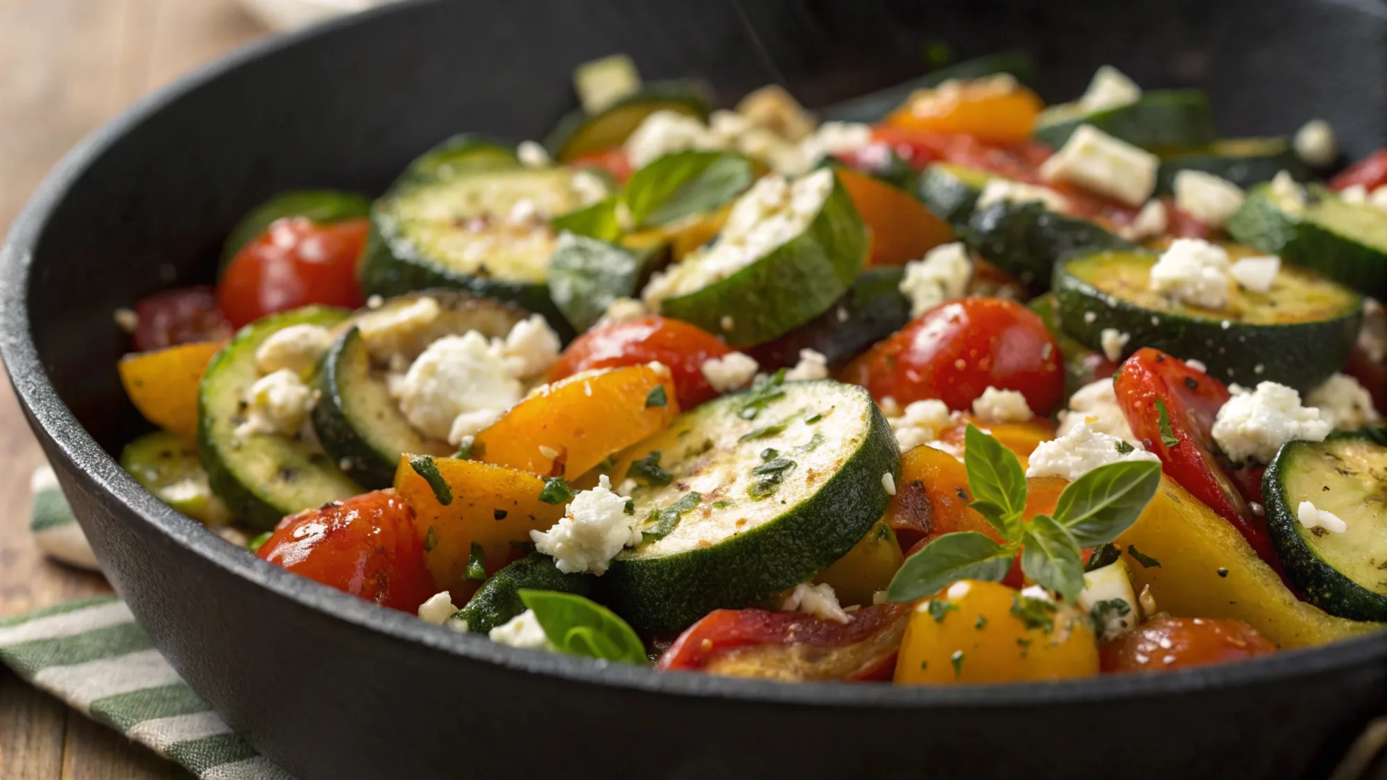 Mediterranean Zucchini Skillet recipe