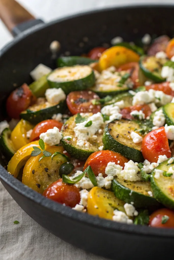 Mediterranean Zucchini Skillet