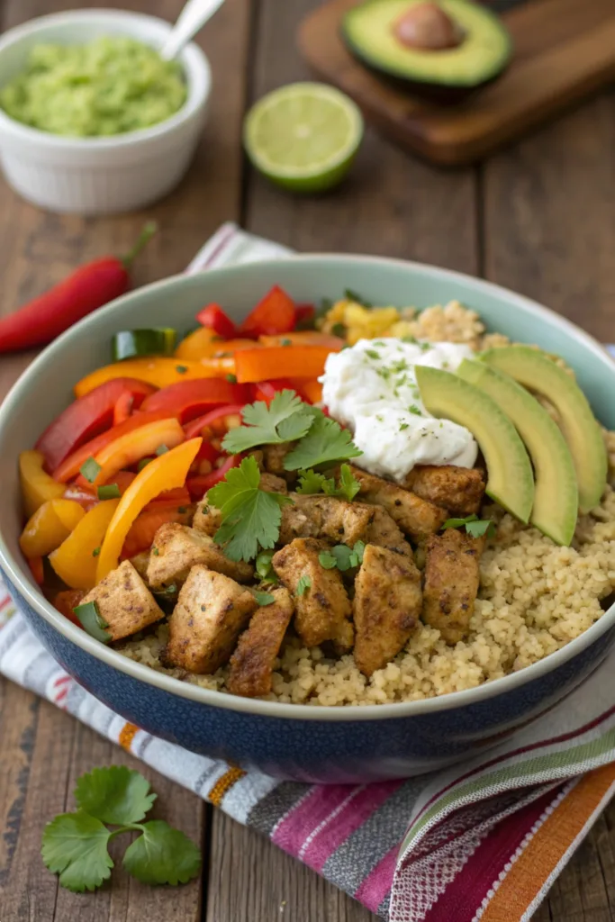 Mexican Chicken Fajita Bowl recipe