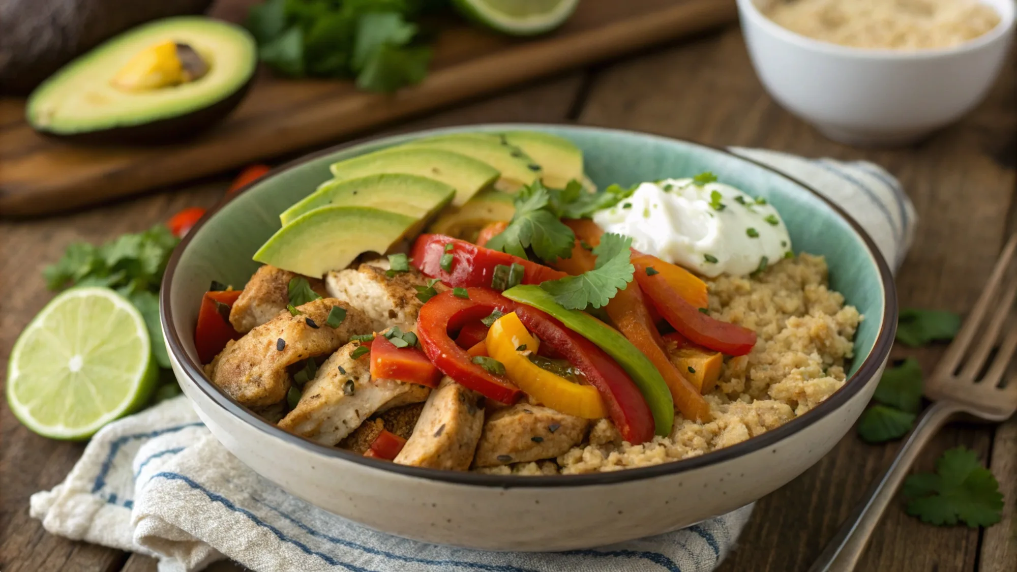 Mexican Chicken Fajita Bowl