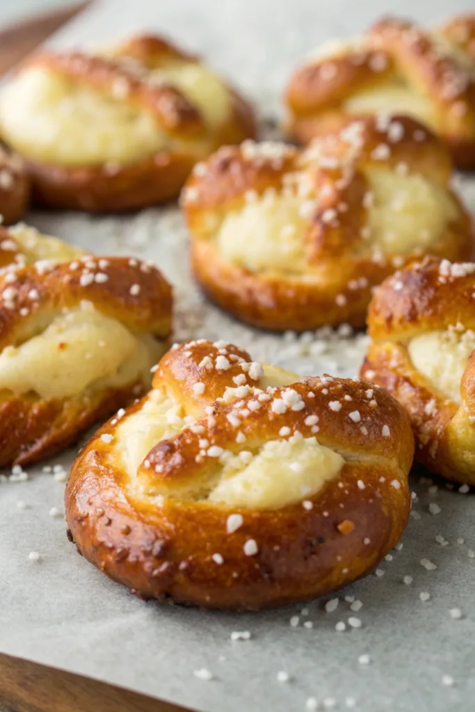 Mozzarella-Stuffed Pretzels recipe