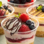 No Bake Mini Cheesecakes