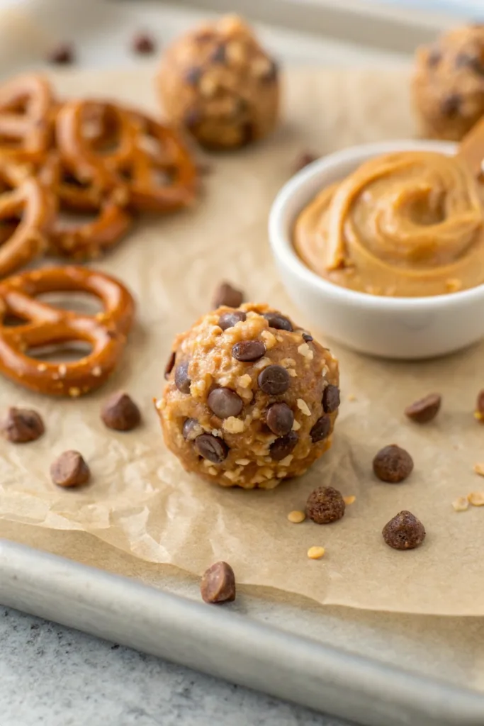 Peanut Butter Pretzel Energy Bites