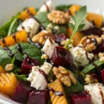 Roasted Beet Goat Cheese Pasta Salad