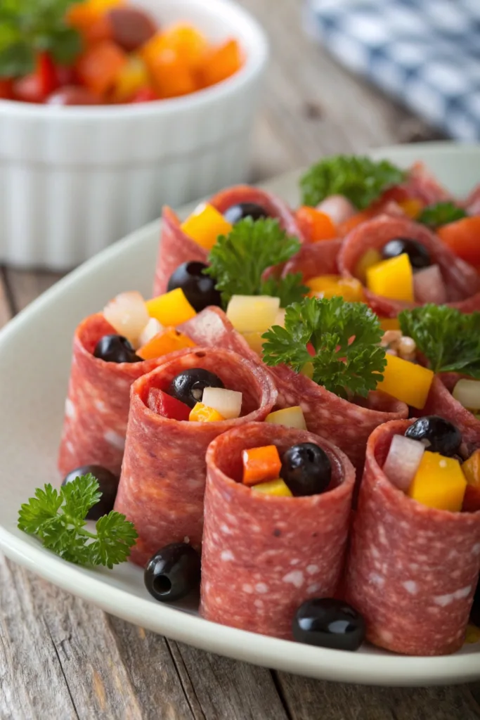 Salami Roll-Ups