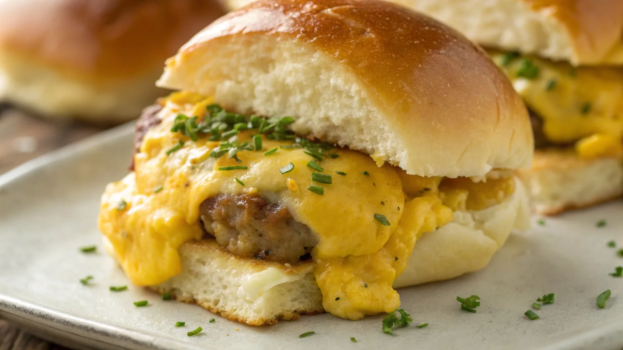Sausage Egg Cheese Sliders recipe