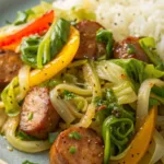 Sausage and Cabbage Stir Fry recipe