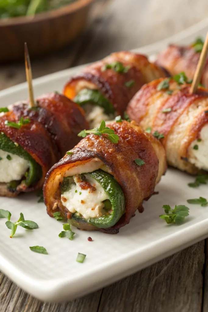 Spicy Bacon-Wrapped Jalapeño Chicken Bites