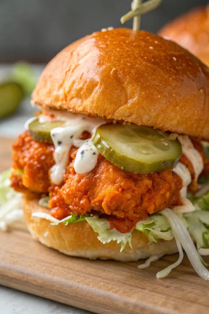Spicy Buffalo Chicken Sliders recipe