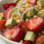 Strawberry Avocado Corn Salad