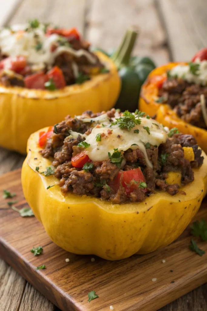 Stuffed Patty Pan Squash