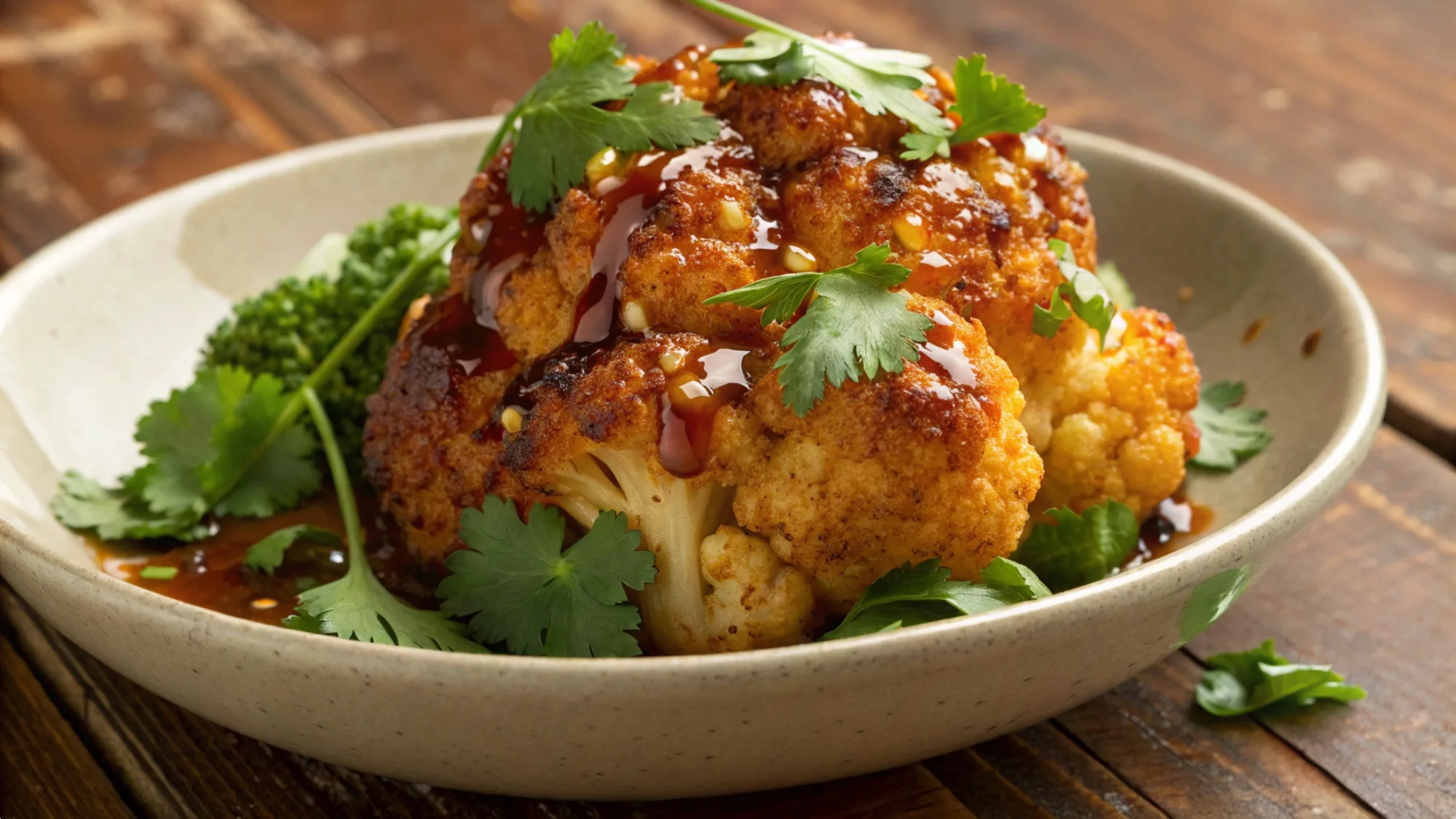 Sweet and Spicy Baked Cauliflower recipe