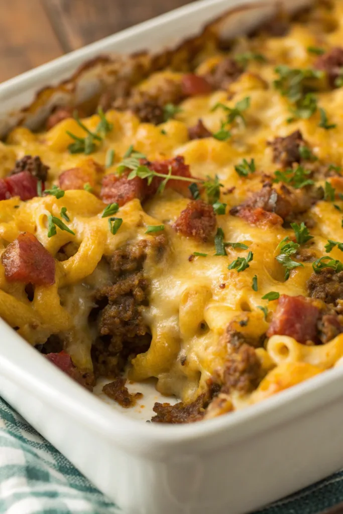 Bacon Cheeseburger Casserole recipe