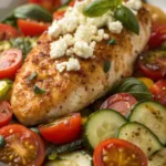 Baked Chicken with Crispy Feta recipe