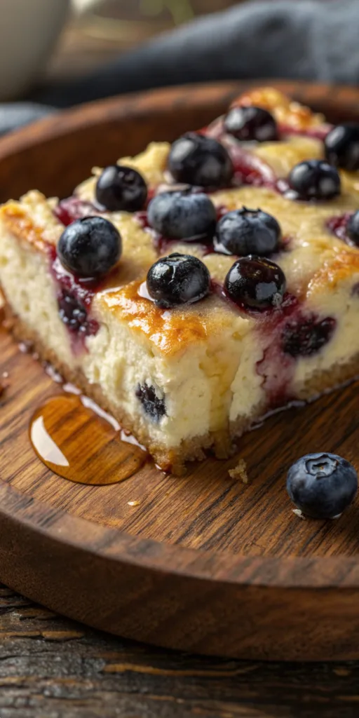 Blueberry Cottage Cheese Bake