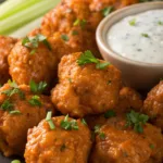 Buffalo Garlic Chicken Bites recipe
