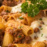 Cheesy Beef Rigatoni recipe