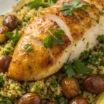 Chestnut Garlic Greek Chicken recipe