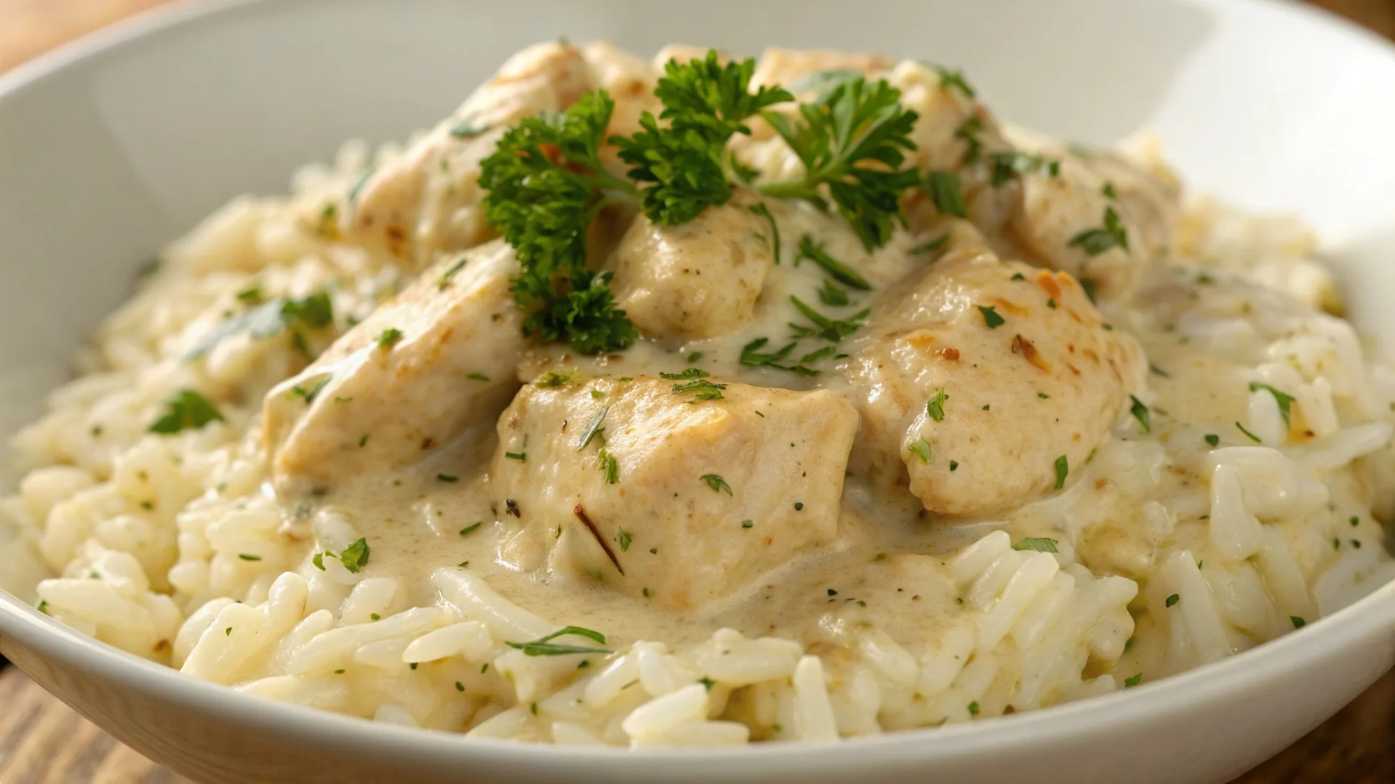 Chicken Scampi Rice