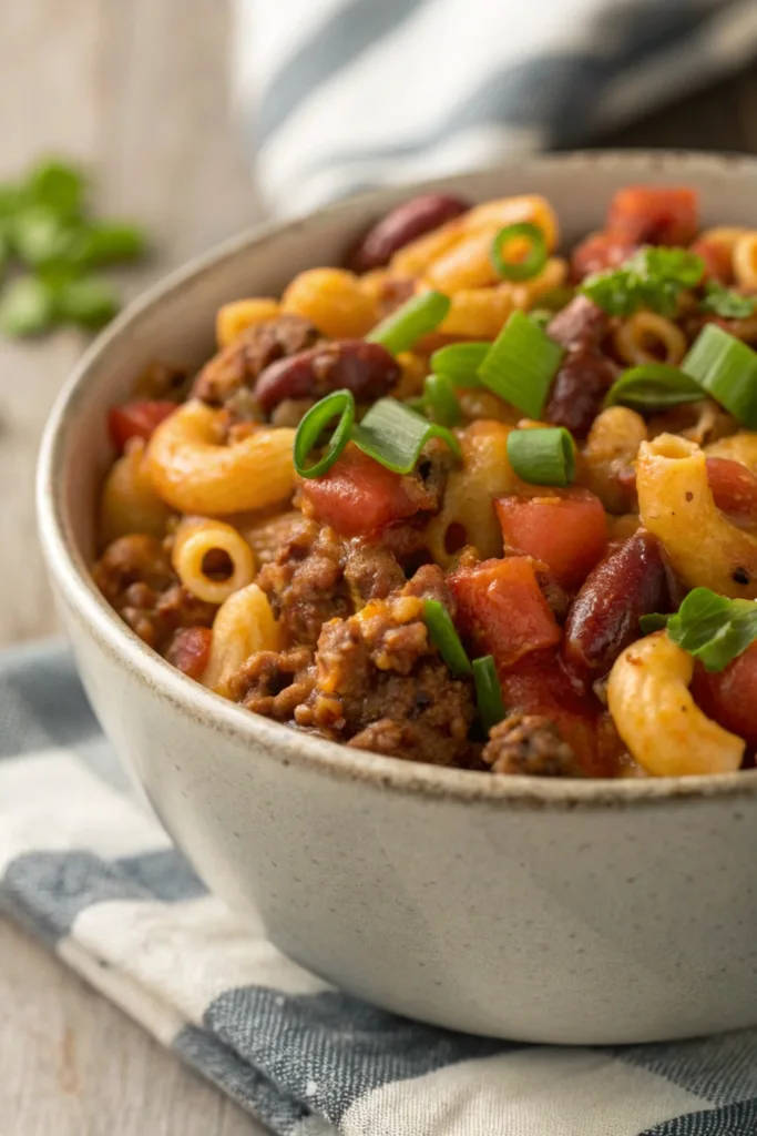 Chili Mac and Cheese recipe