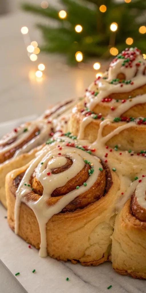 Christmas Tree Cinnamon Rolls recipe