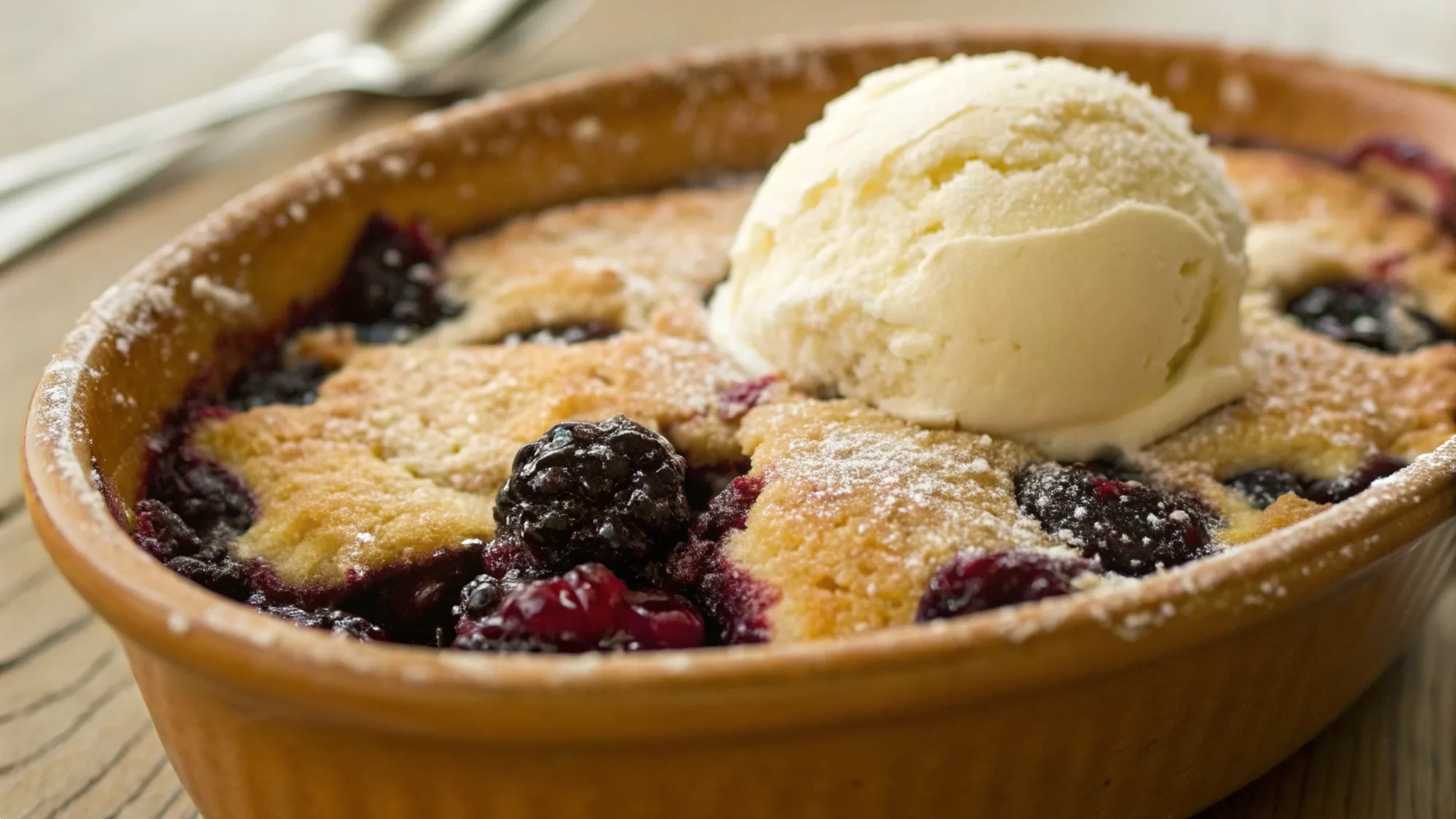 Classic Blackberry Cobbler