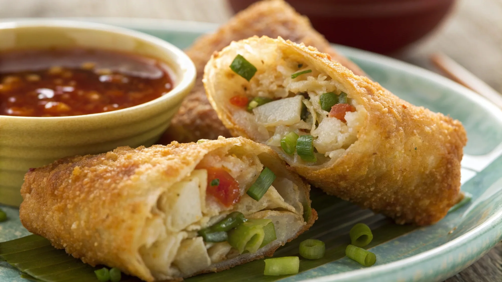 Crab Cake Egg Rolls