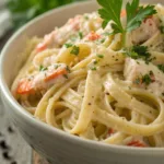 Creamy Crab Alfredo recipe