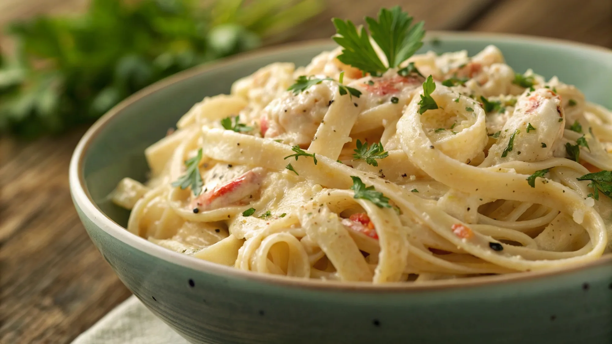 Creamy Crab Alfredo