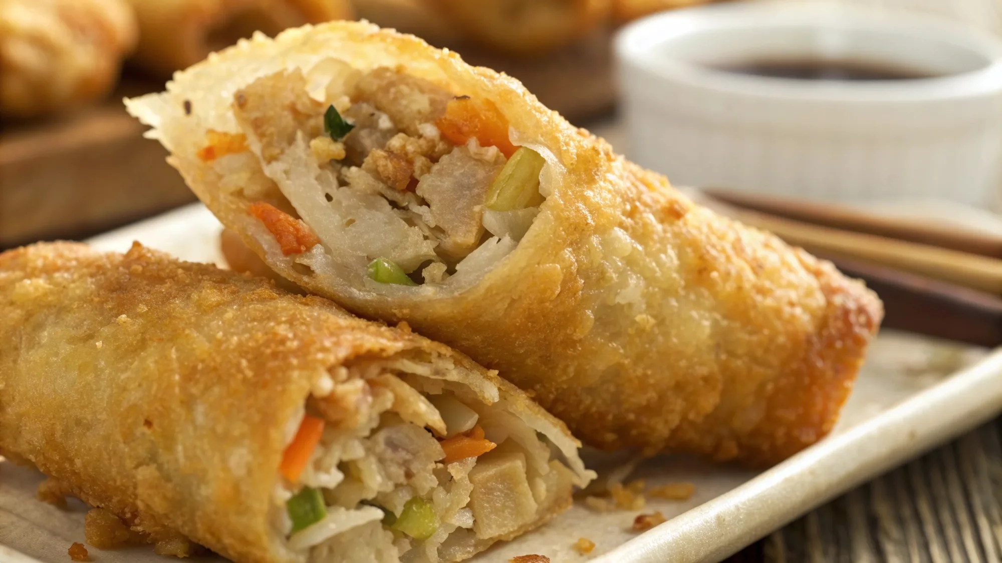 Crispy Golden Brown Egg Rolls recipe