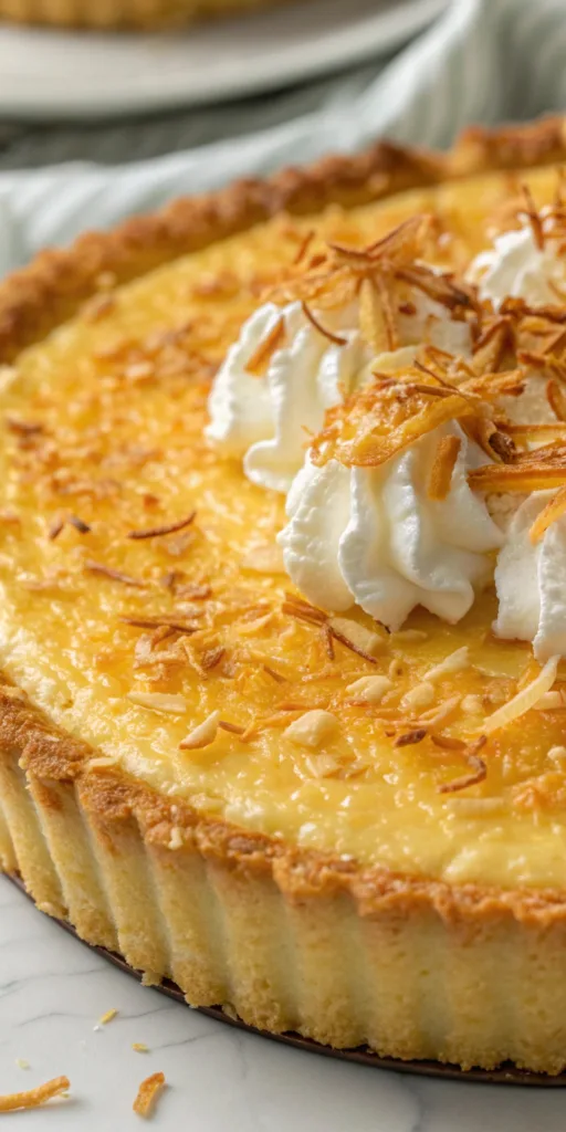 Crustless Coconut Pie