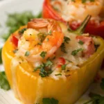 Garlic Butter Shrimp Stuffed Peppers recipe