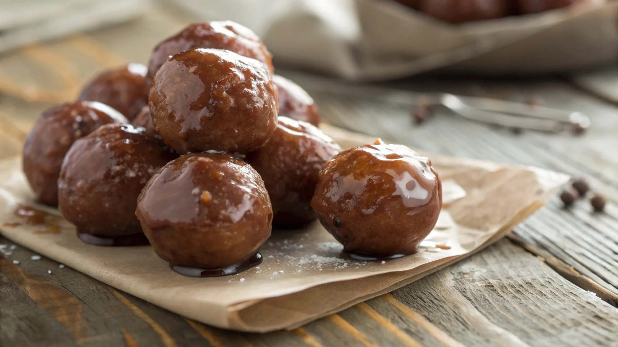 Glazed Chocolate Donut Holes recipe