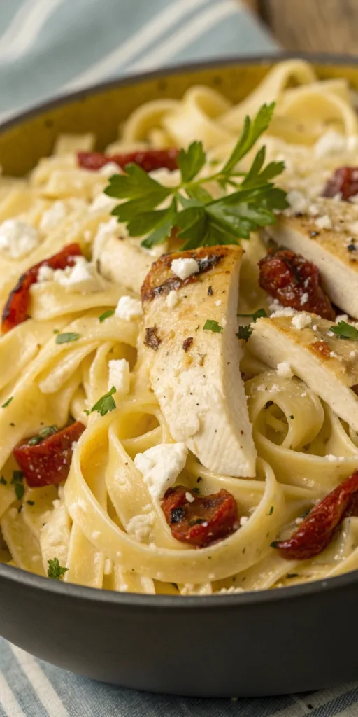 Greek Chili Chicken Alfredo