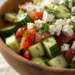 Greek Cucumber Tomato Feta Salad