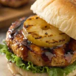 Grilled Hawaiian Chicken Sandwiches recipe