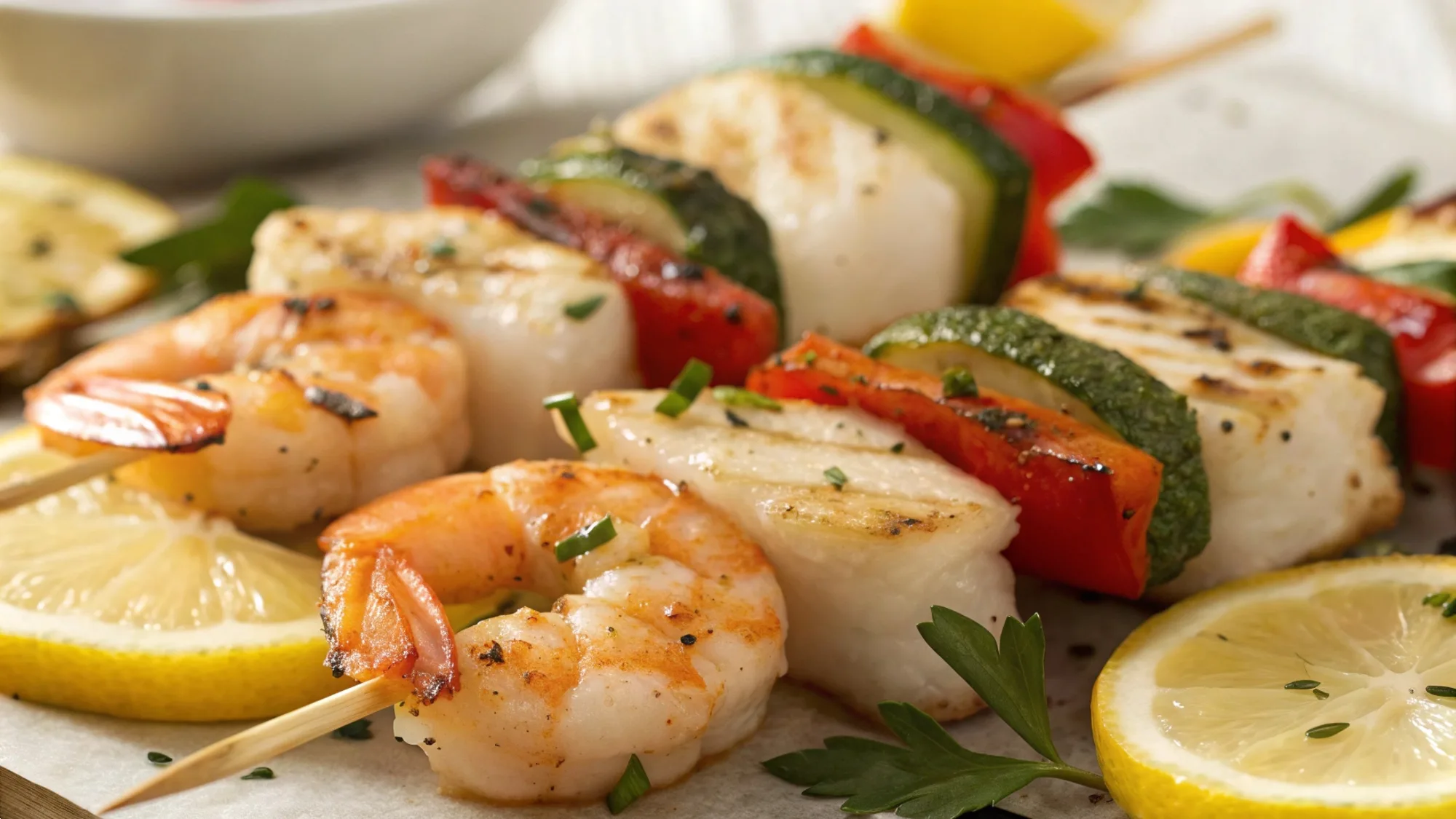 Grilled Seafood Boil Skewers