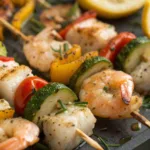 Grilled Seafood Boil Skewers recipe