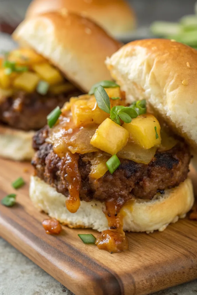 Hawaiian BBQ Beef Sliders recipe