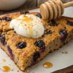 Healthy Yogurt Oat Blueberry Cake recipe