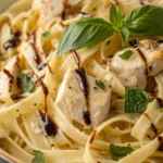 Hot Honey Balsamic Chicken Alfredo recipe