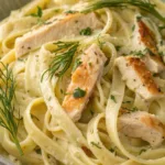 Lemon Dill Chicken Alfredo recipe