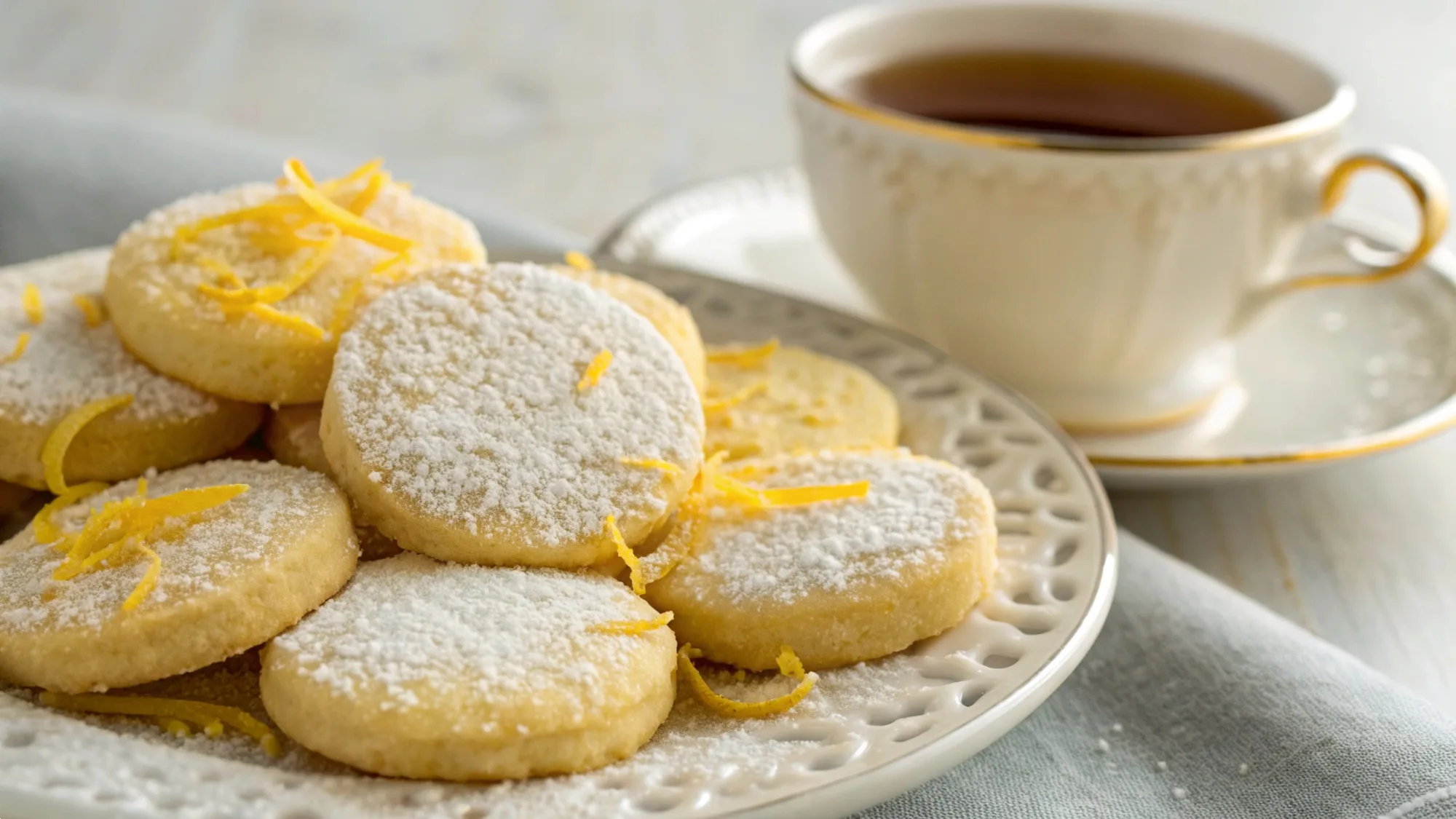 Lemon Shortbread Cookies recipe