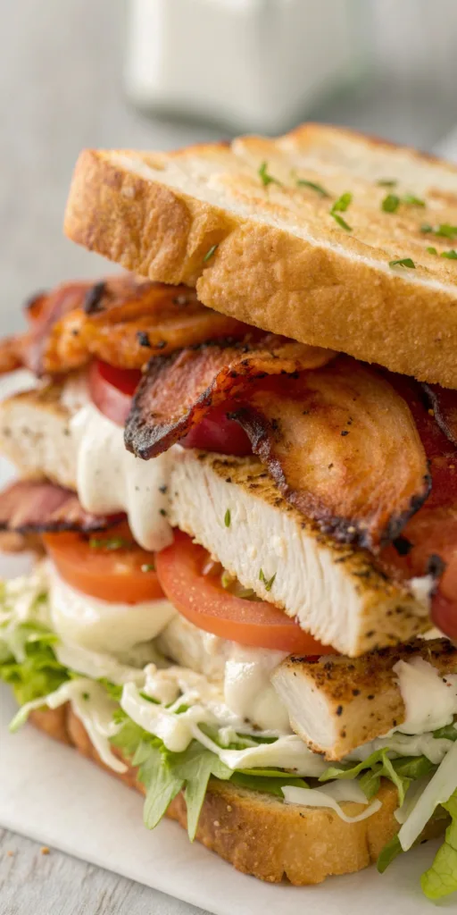 Loaded Chicken Club Sandwich