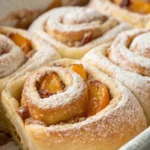 Peach Cobbler Cinnamon Rolls recipe