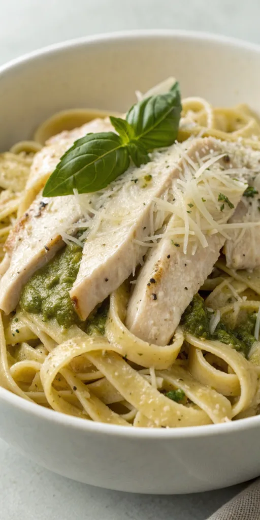 Pesto Chicken Alfredo recipe