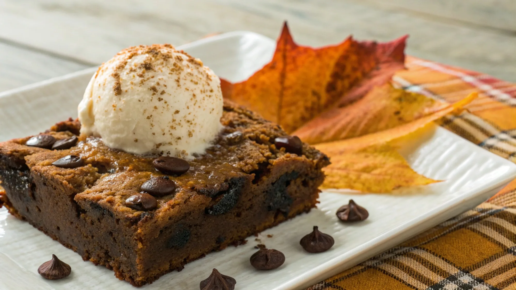 Pumpkin Patch Brownies recipe