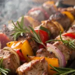Rosemary Garlic Steak Kebabs