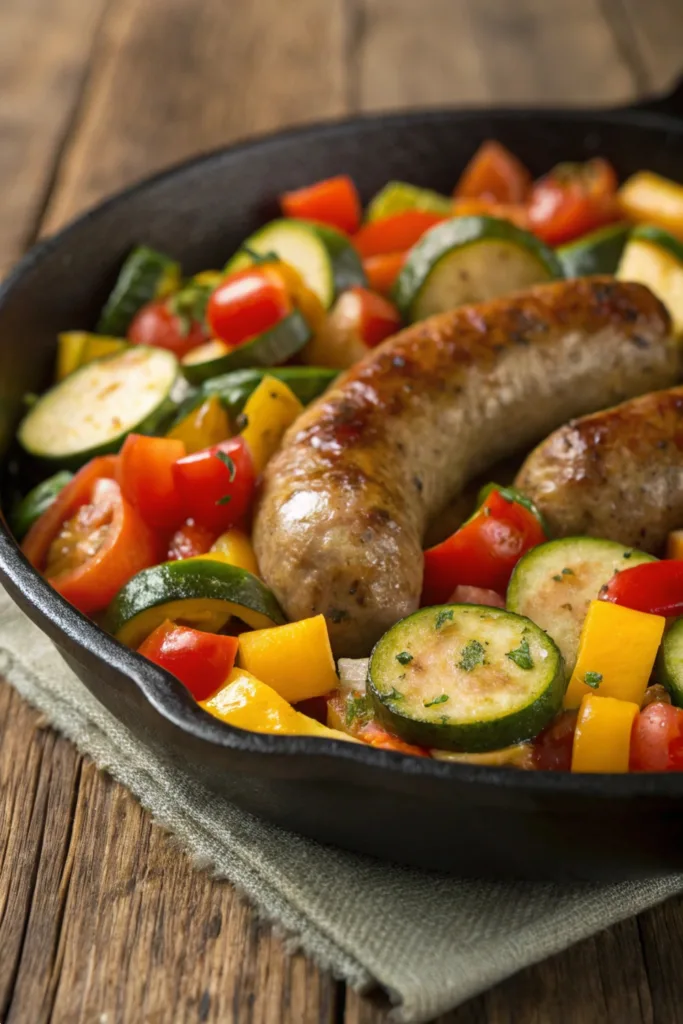 Sausage and Zucchini Skillet recipe