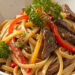 Savory Beef Linguine